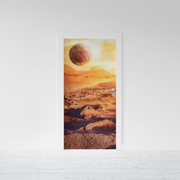 Adesivo per porta Pianeta Marte