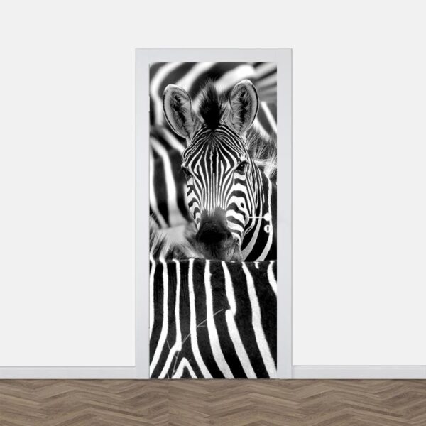 Adesivo per porta Zebra