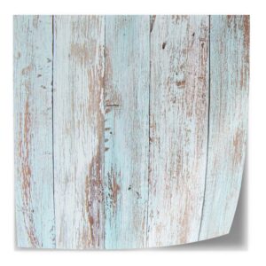 Adesivo da tavolo Legno pastello blu impalcatura