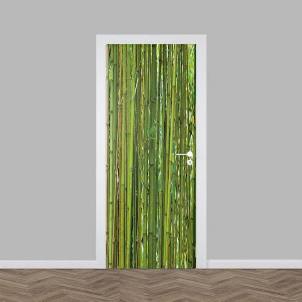 Adesivo per porte Bambù verde