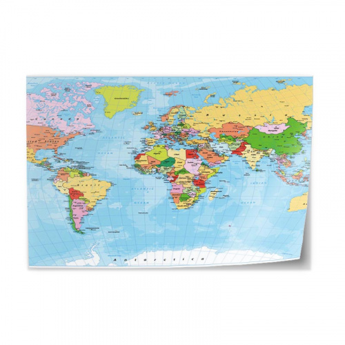 Adesivo da tavolo Mappa del mondo