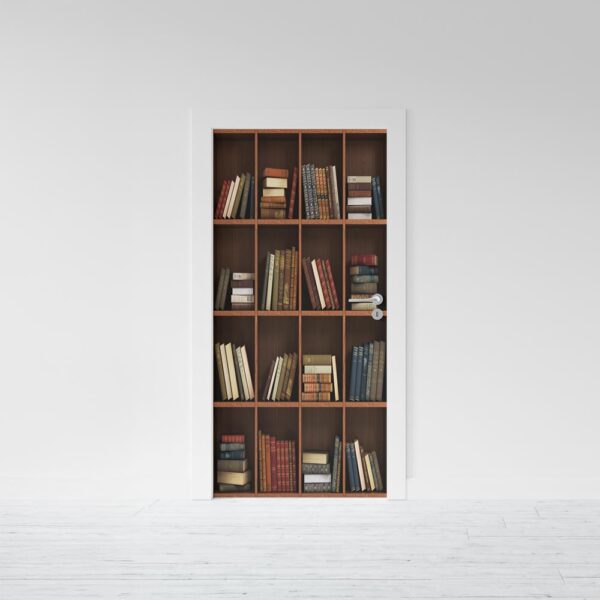 Adesivo per porta Libreria