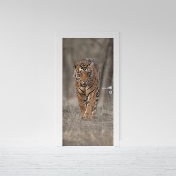 Adesivo per porta Tigre pericolosa