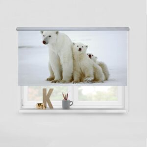 Tenda a rullo Famiglia di orsi polari
