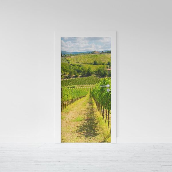 Adesivo per porta Campagna toscana