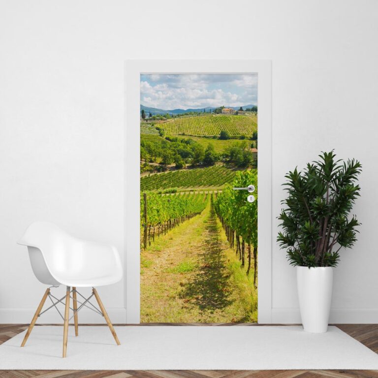 Adesivo per porta Campagna toscana