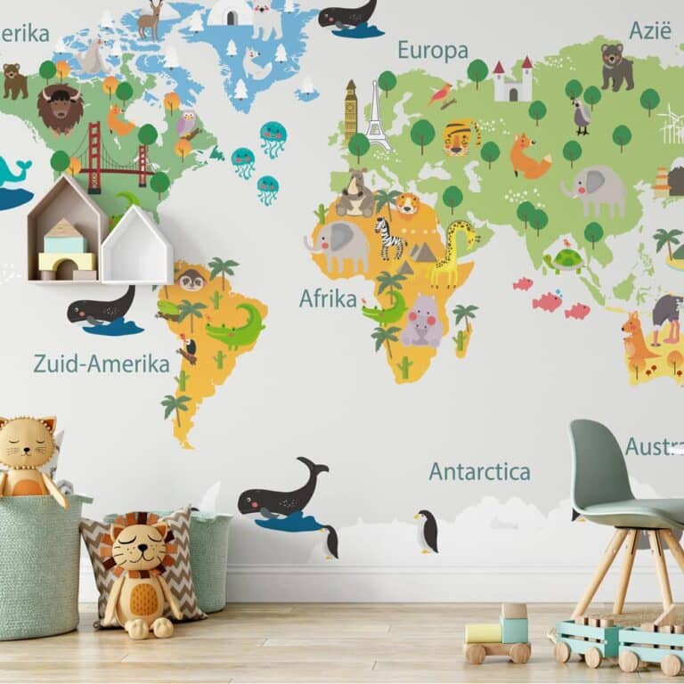 Carta da parati Mappa animalis