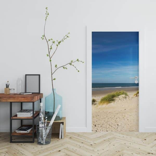 Adesivo per porta Spiaggia e dune
