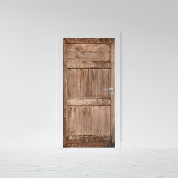Adesivo per porta Legno stile