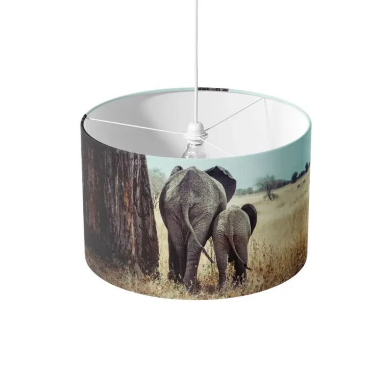 Paralume Elefante con cucciolo