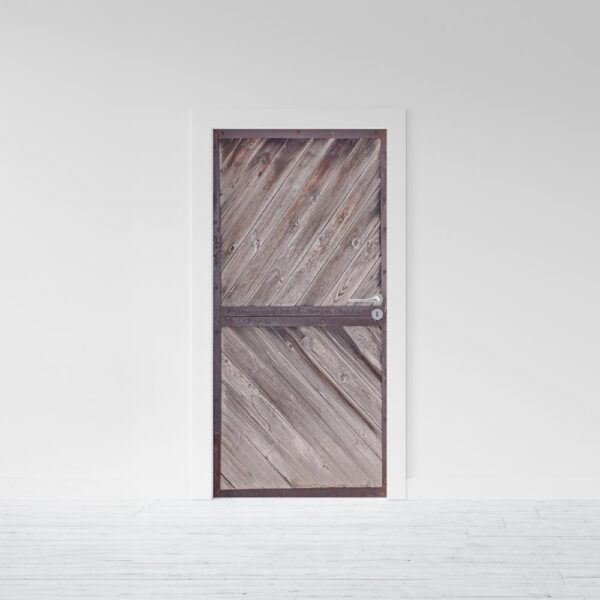 Adesivo per porta Legno freccia