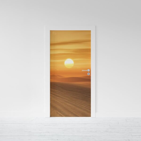 Adesivo per porta Tramonto nel deserto