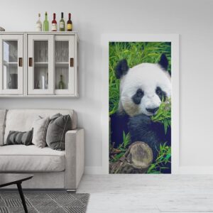 Adesivo per porta Panda gigante