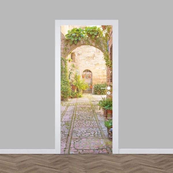 Adesivo per porta Scorcio italiano