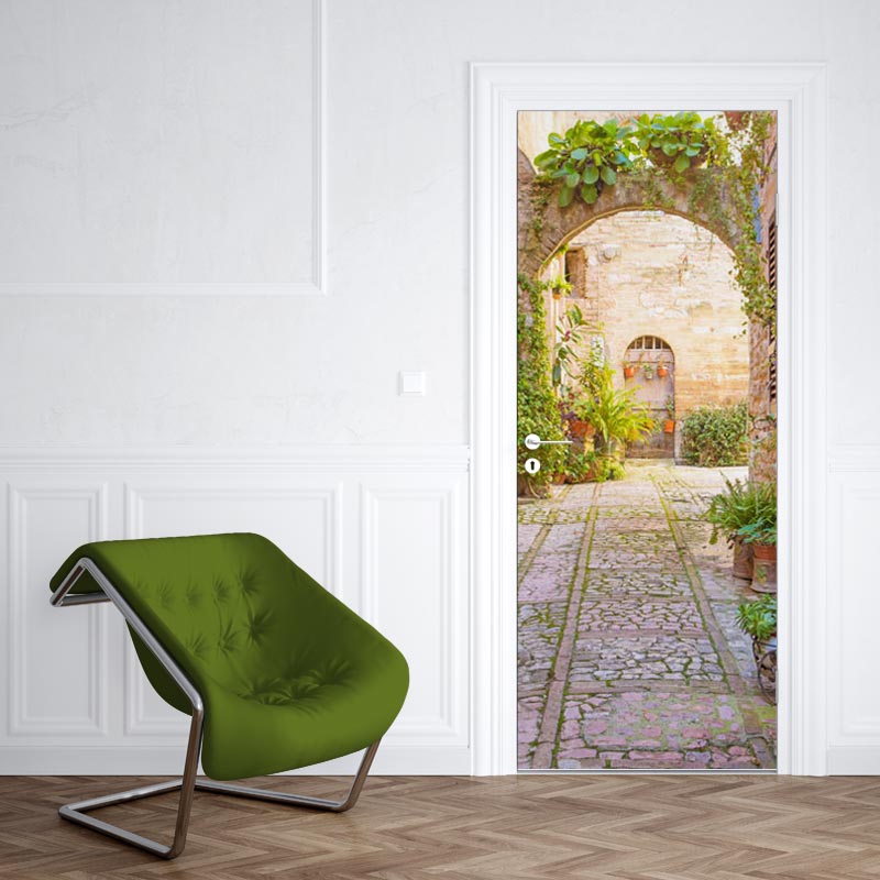 Adesivo per porta Scorcio italiano
