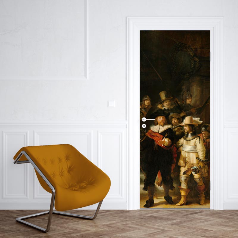 Adesivo per porta la Guardia notturna