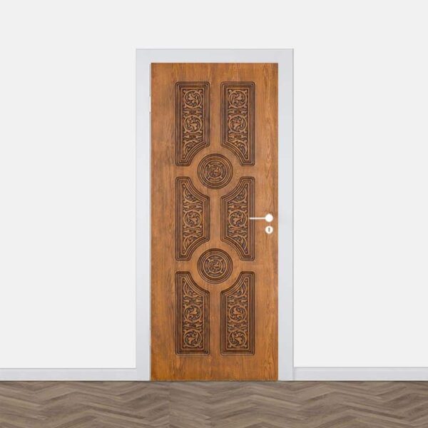 Adesivo per porta Legno asiatico