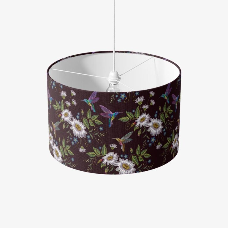 Paralume Colibrì e margherite