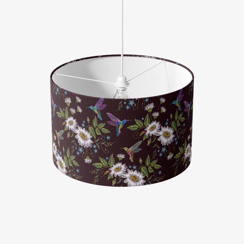 Paralume Colibrì e margherite