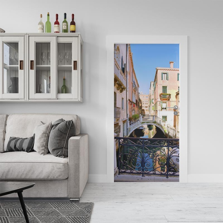Adesivo per porta Venezia