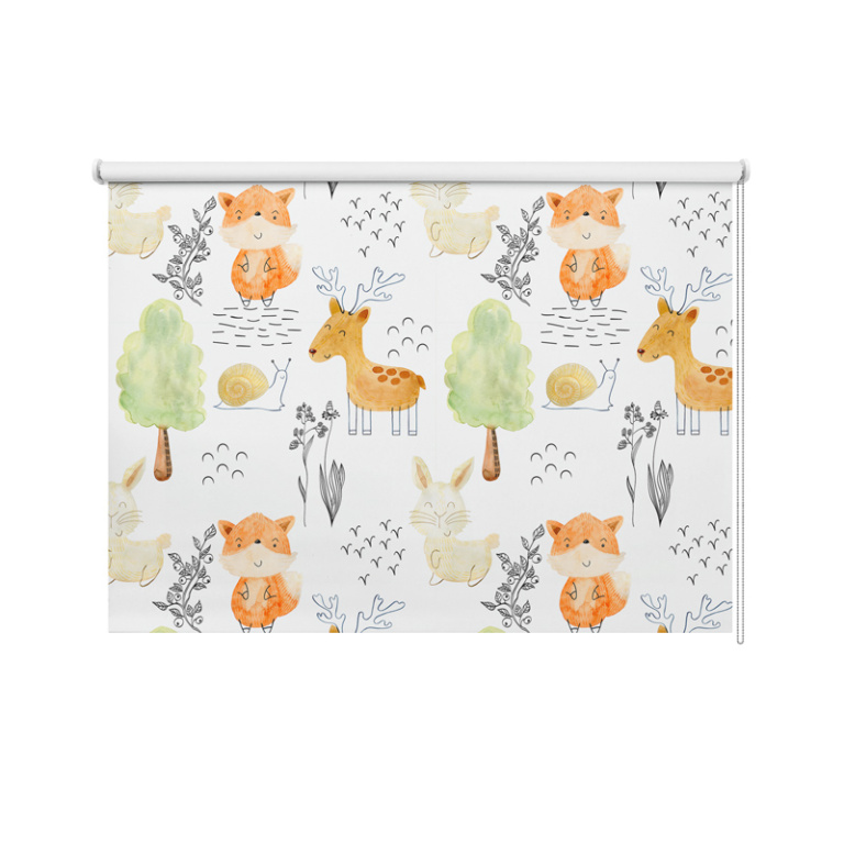 Tenda a rullo Animaletti disegnati