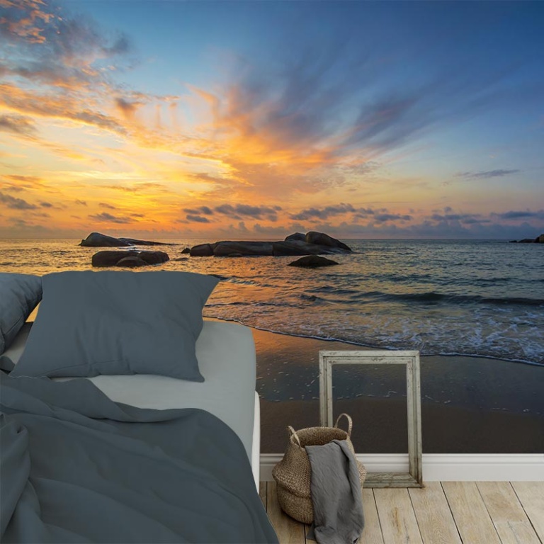 Carta da parati tramonto sulla sabbia
