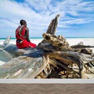 Masai in spiaggia