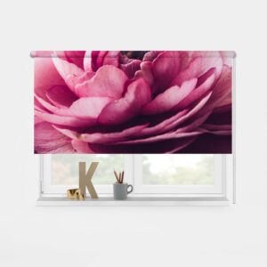 Tenda a rullo Peonia fucsia