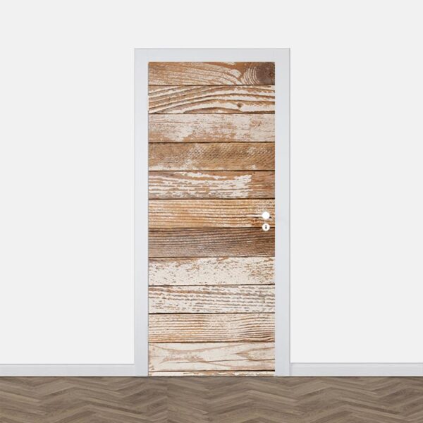 adesivo per porta legno beige