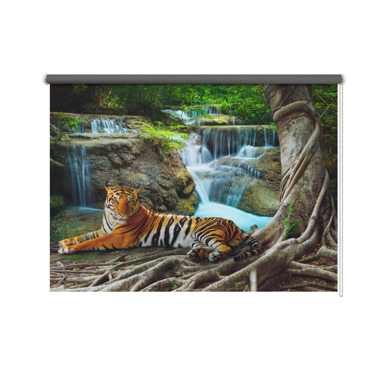 Tenda a rullo Tigre alla cascata