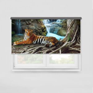 Tenda a rullo Tigre alla cascata