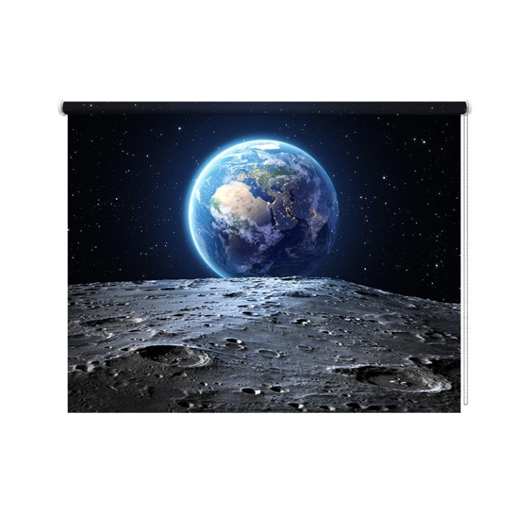 Tenda a rullo luna e terra