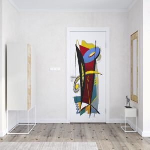 Adesivo per porta Curved angles