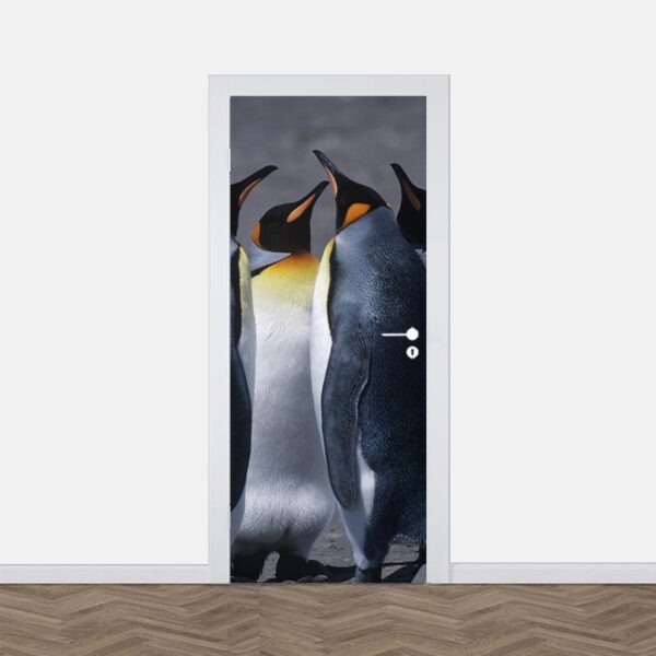 Adesivo per porta Pinguini