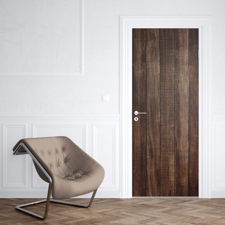 Adesivo per porta Rovere scuro