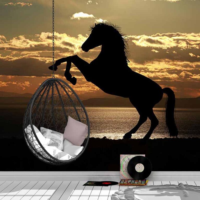 Carta da parati Cavallo al tramonto