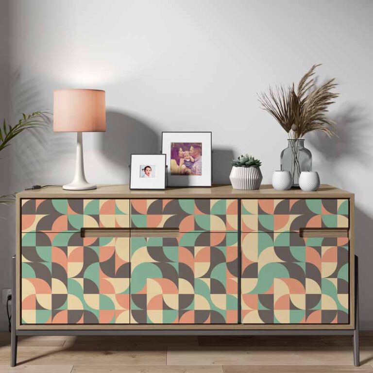 Adesivo per mobili Vintage geometrico