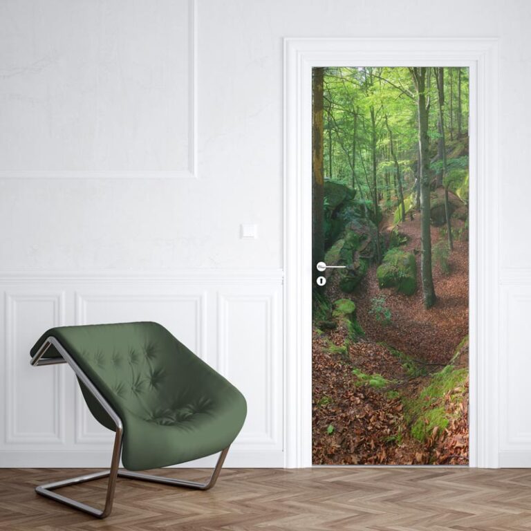 Adesivo per porta Gola nella foresta