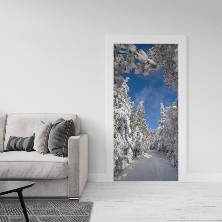 Adesivo per porta Inverno