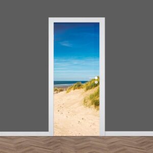 Adesivo per porta Spiaggia e dune