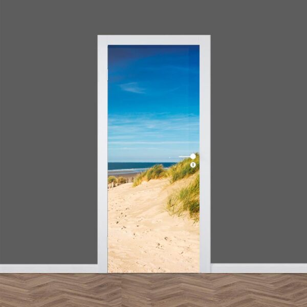 Adesivo per porta Spiaggia e dune