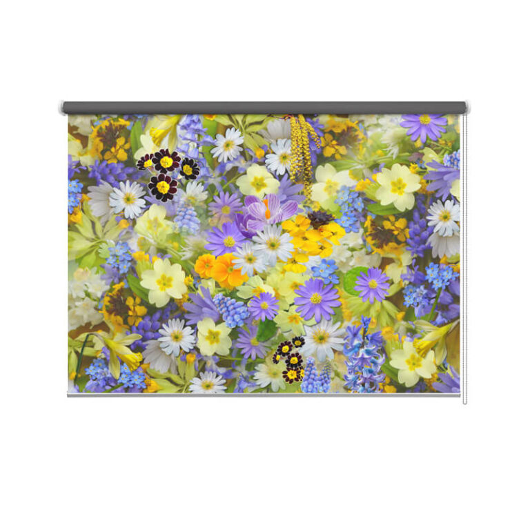 Tenda a rullo Fiori di campo