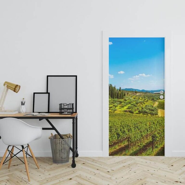 Adesivo per porta Vigneto