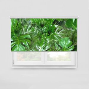 Tenda a rullo Foglie tropicali