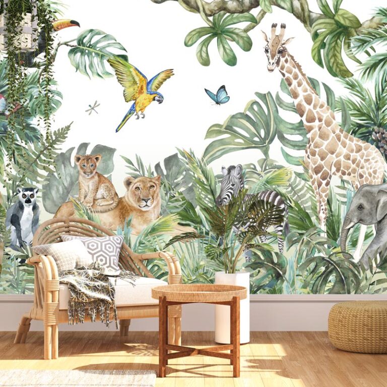 Carta da parati Animali della giungla