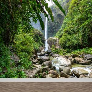 Carta da parati Cascata sulle rocce