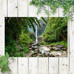 Poster da giardino Cascata sulle rocce