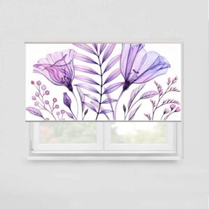 Tenda a rullo Floreale viola