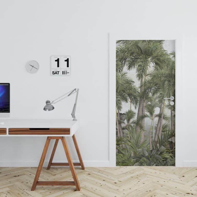 Adesivo per porta Vegetazione tropicale