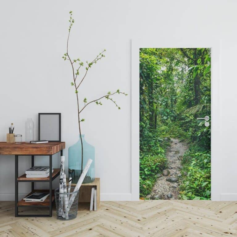 Adesivo per porta Bosco verde